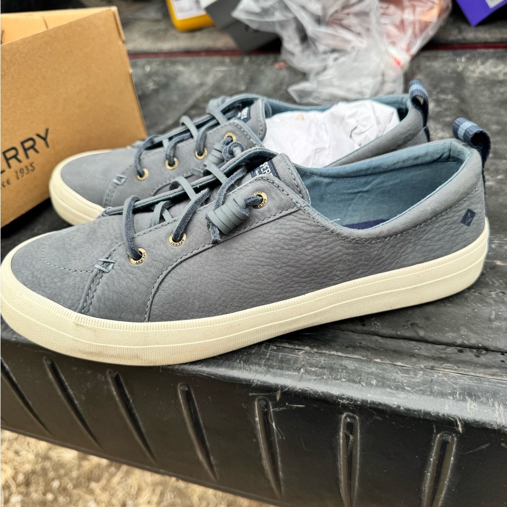 Sperry Women's Gray Boat Shoes - Picture 2 of 6